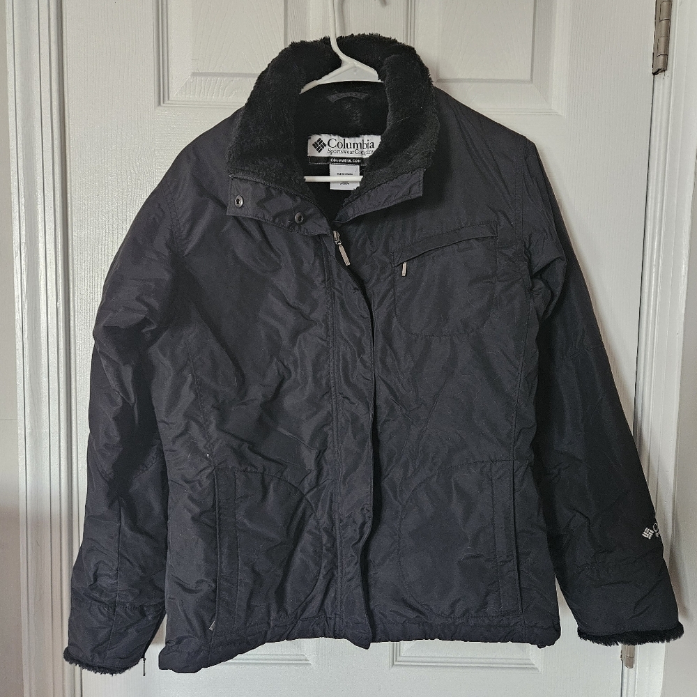 Columbia Black Lined Jacket women's size small